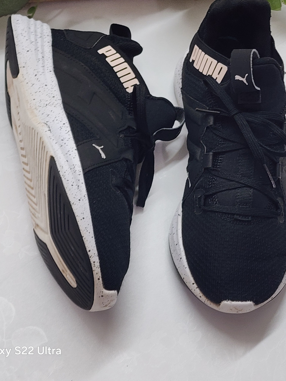 PUMA Kids' Black Athletic Sneakers